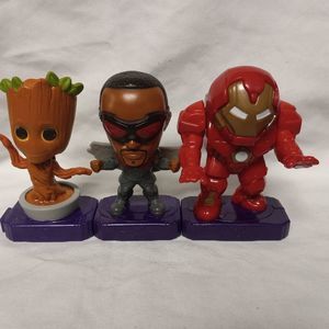 LOT of 3🔥 Marvel Studios Heroes 2020 McDonald's Happy Meal Toys Preowned